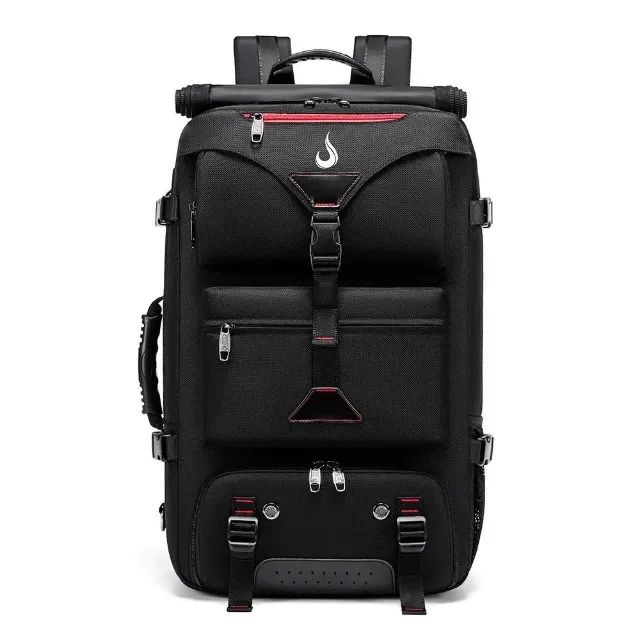 Mochila Rise Mode Trip T-01 Preta, Base para Notebook até 15,6'', com Ventilação e Hub USB - Foto 3