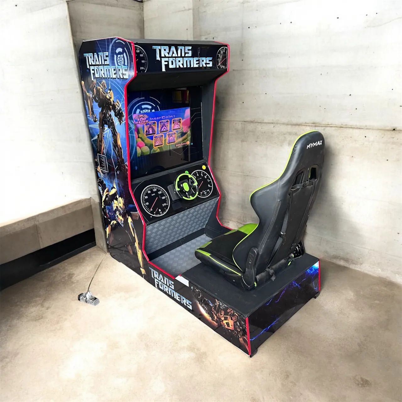 Simulador de carrinho de corrida jogo eletrônico 