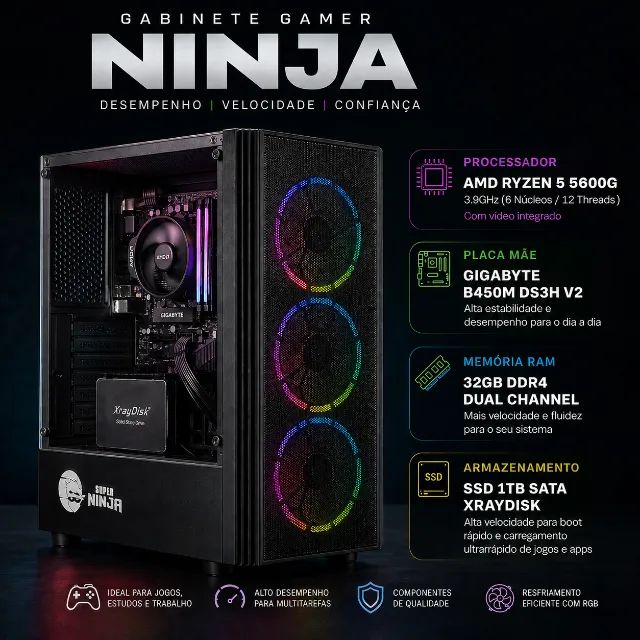 PC GAMER NOVO - PRONTO PARA USO