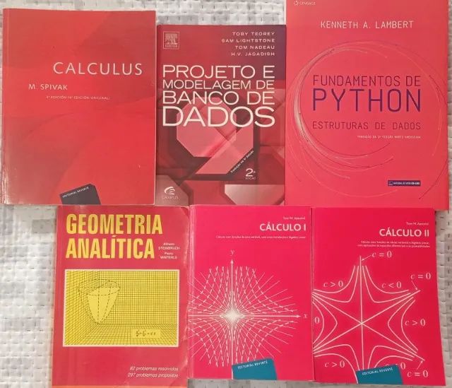 Livros de Matemática, física e computação