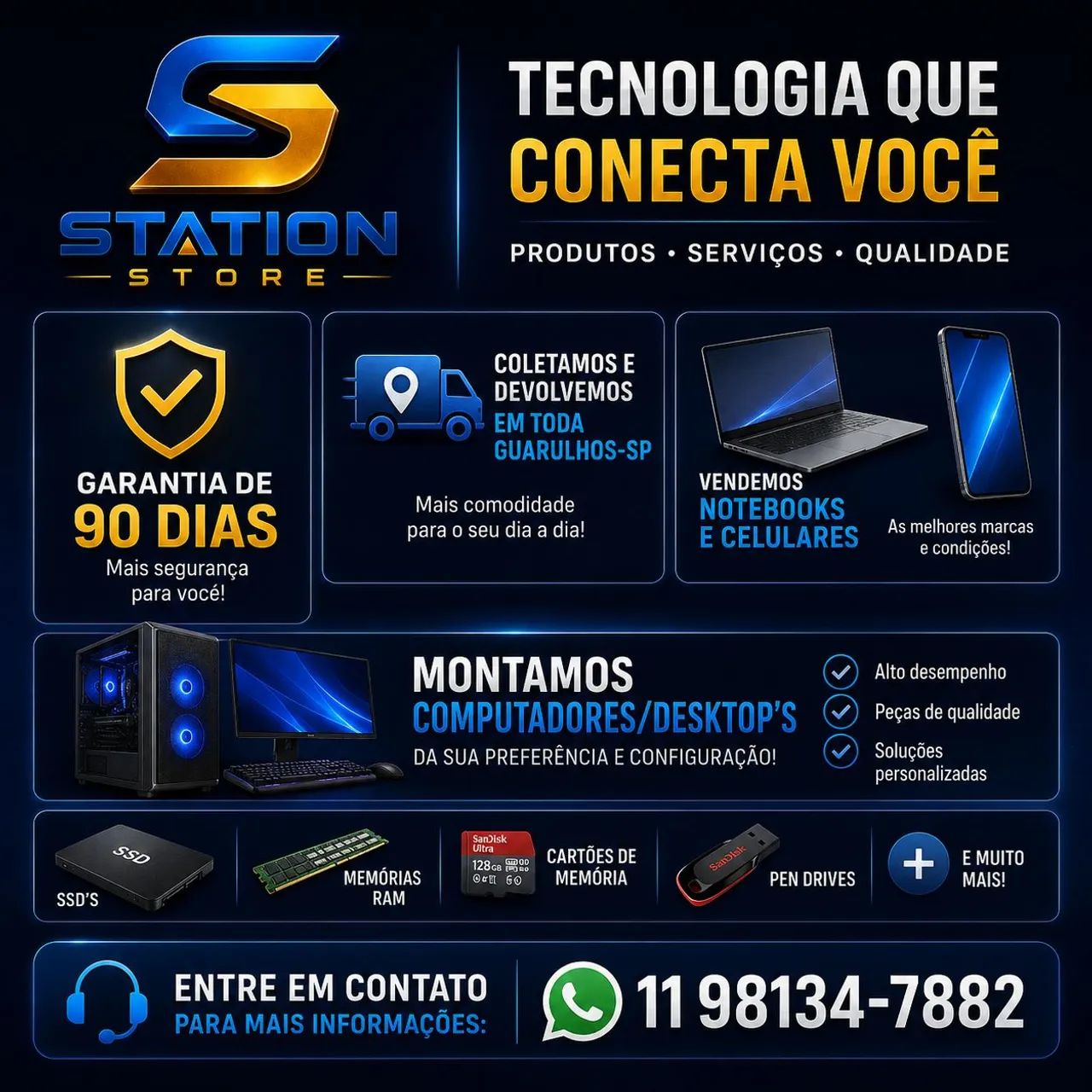 Manutenção e Venda de Celulares e Computadores (Ler Descrição) - Foto 2