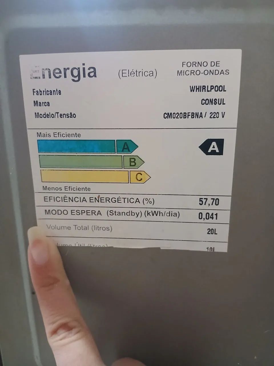 Micro-ondas funcionando 20L 100reais  - Foto 4