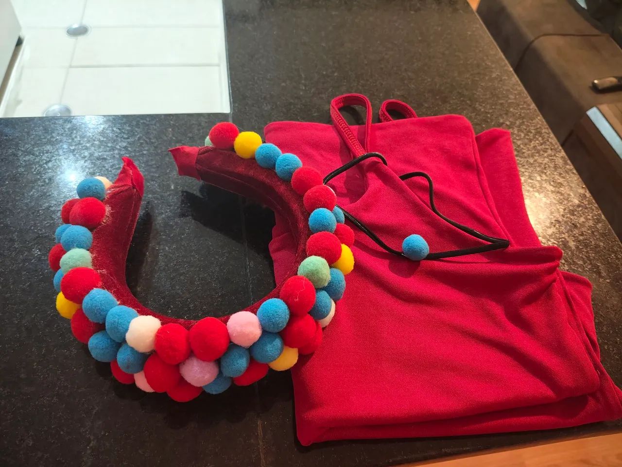 Tiara carnaval pompom