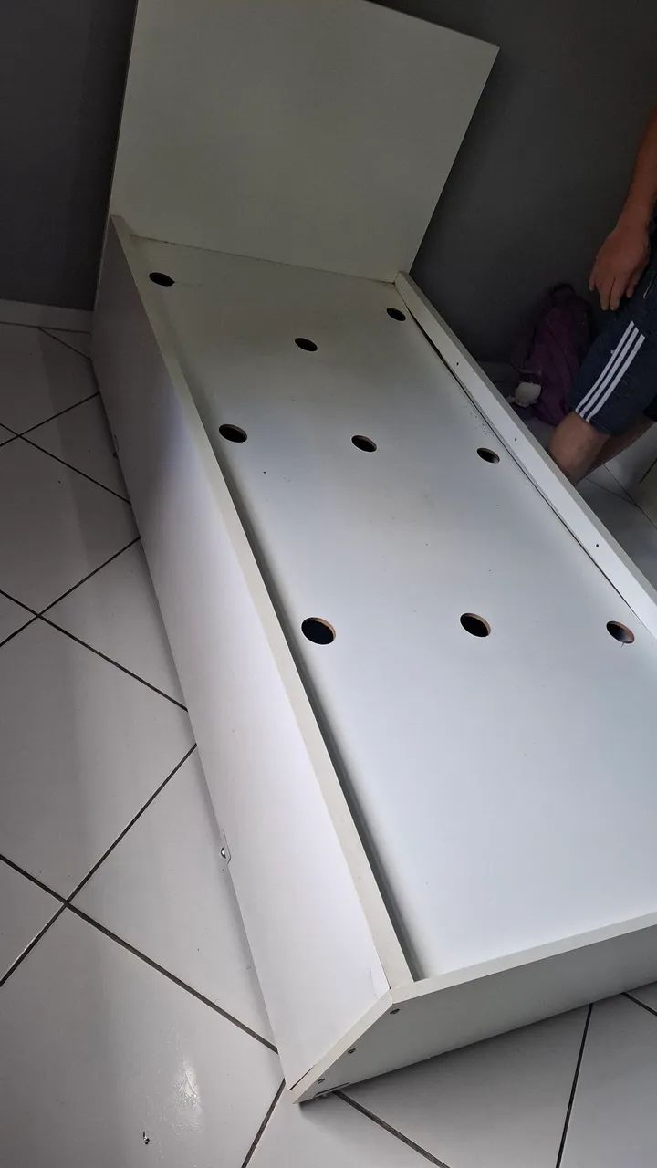 Cama solteiro + cama auxiliar 