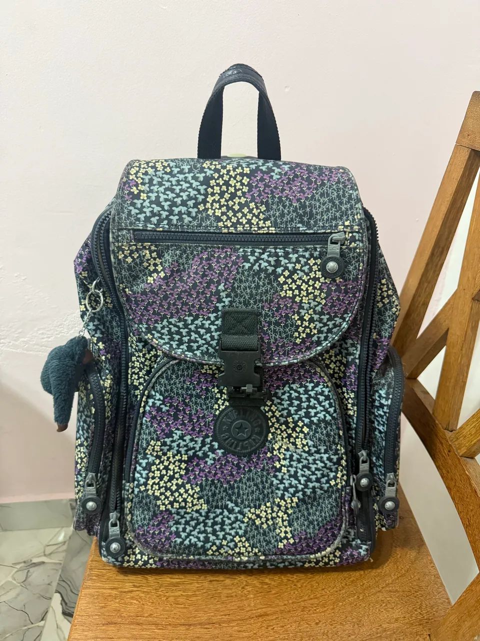 Mochila original da kipling de rodinha 