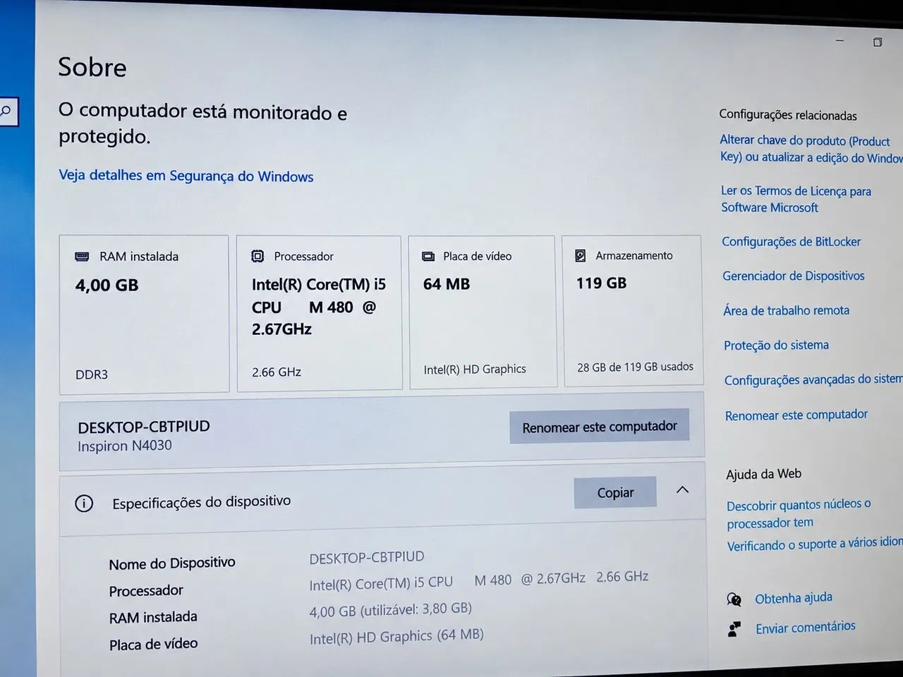Notebook Dell I5 - 4gb -Ssd 120  - Foto 3