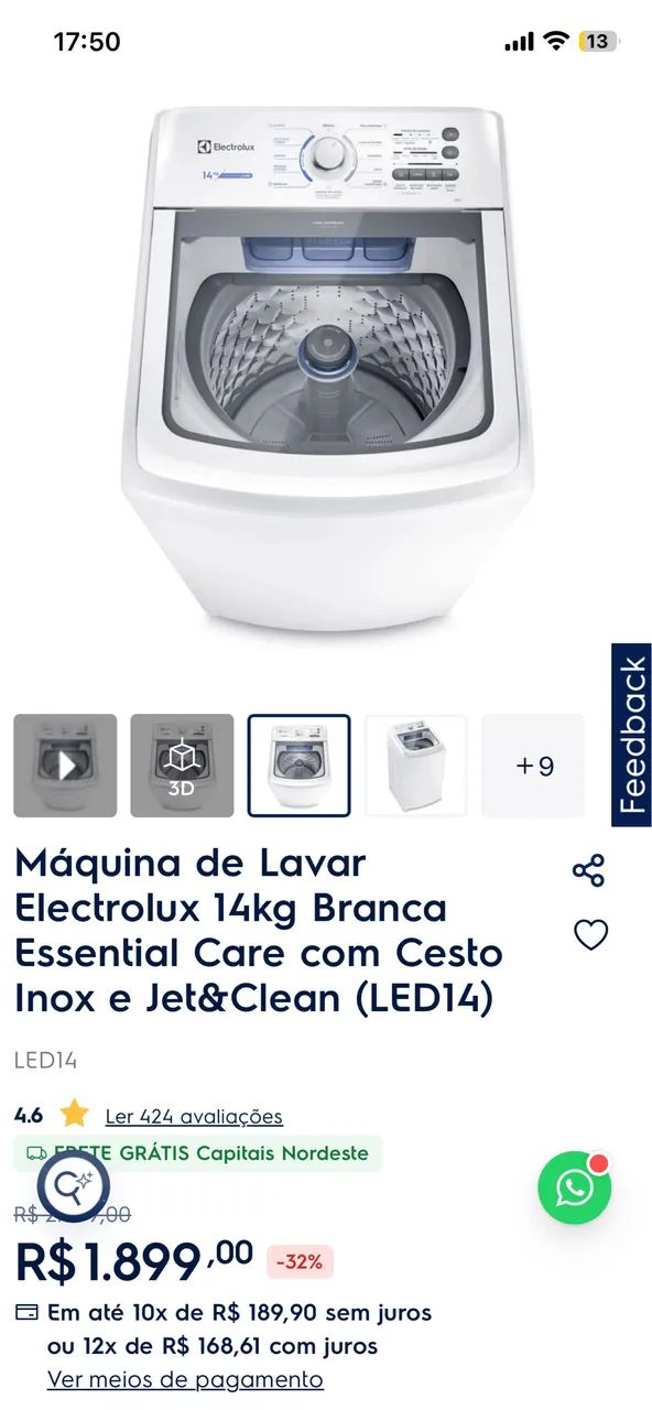 Máquina de lavar 