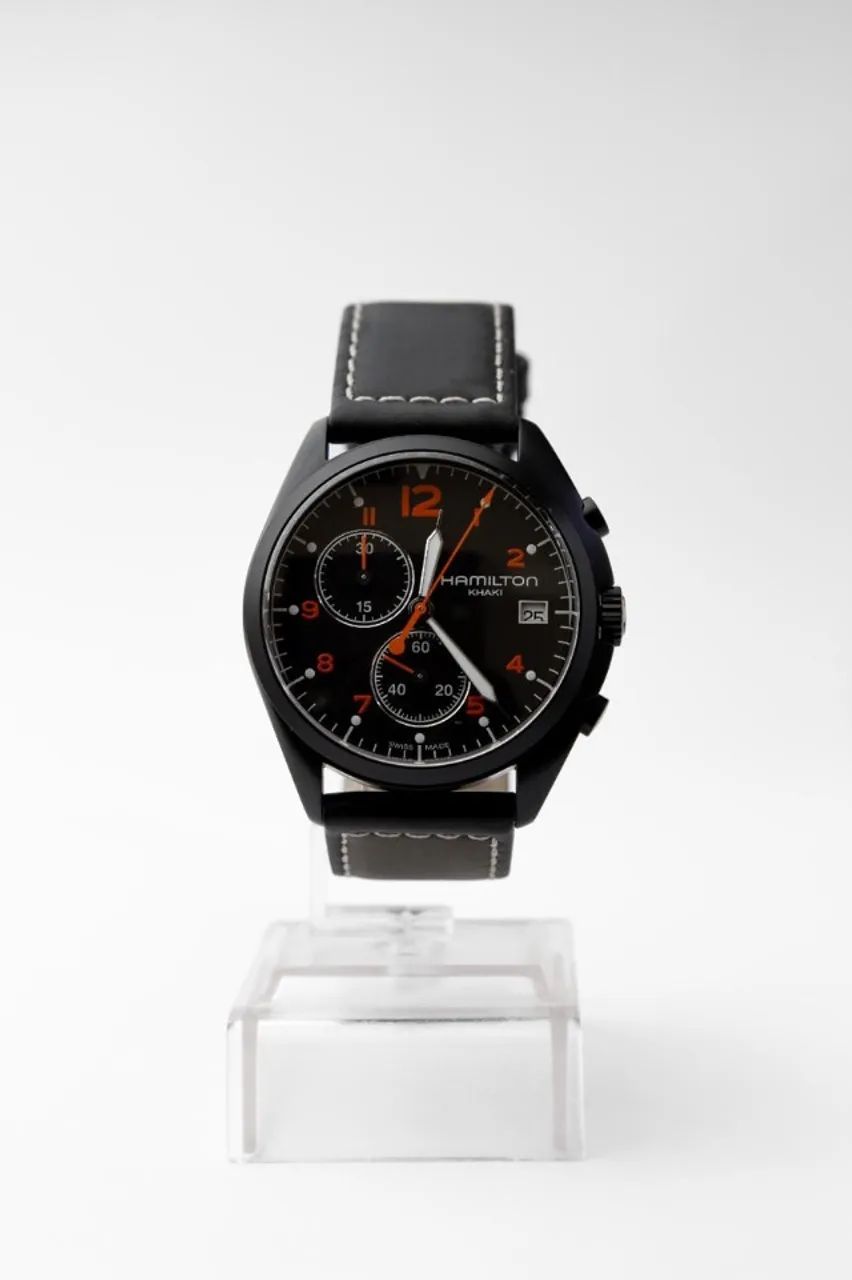 Hamilton Khaki Aviation Pilot Pioneer Chrono Quartz - Ref. H *