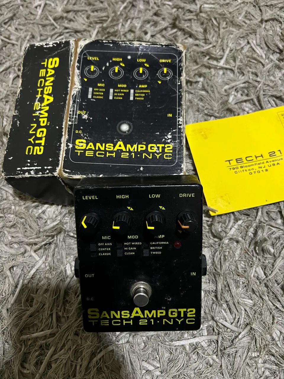Pedal sansamp gt2 tech21 made Usa original - Instrumentos musicais