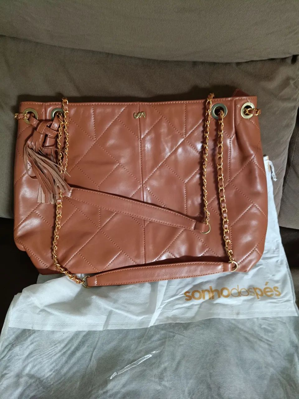 Bolsa em couro - Foto 3