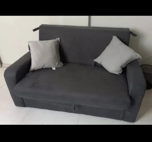 Sofá Cama com Baú Divida em 12x com Juros 