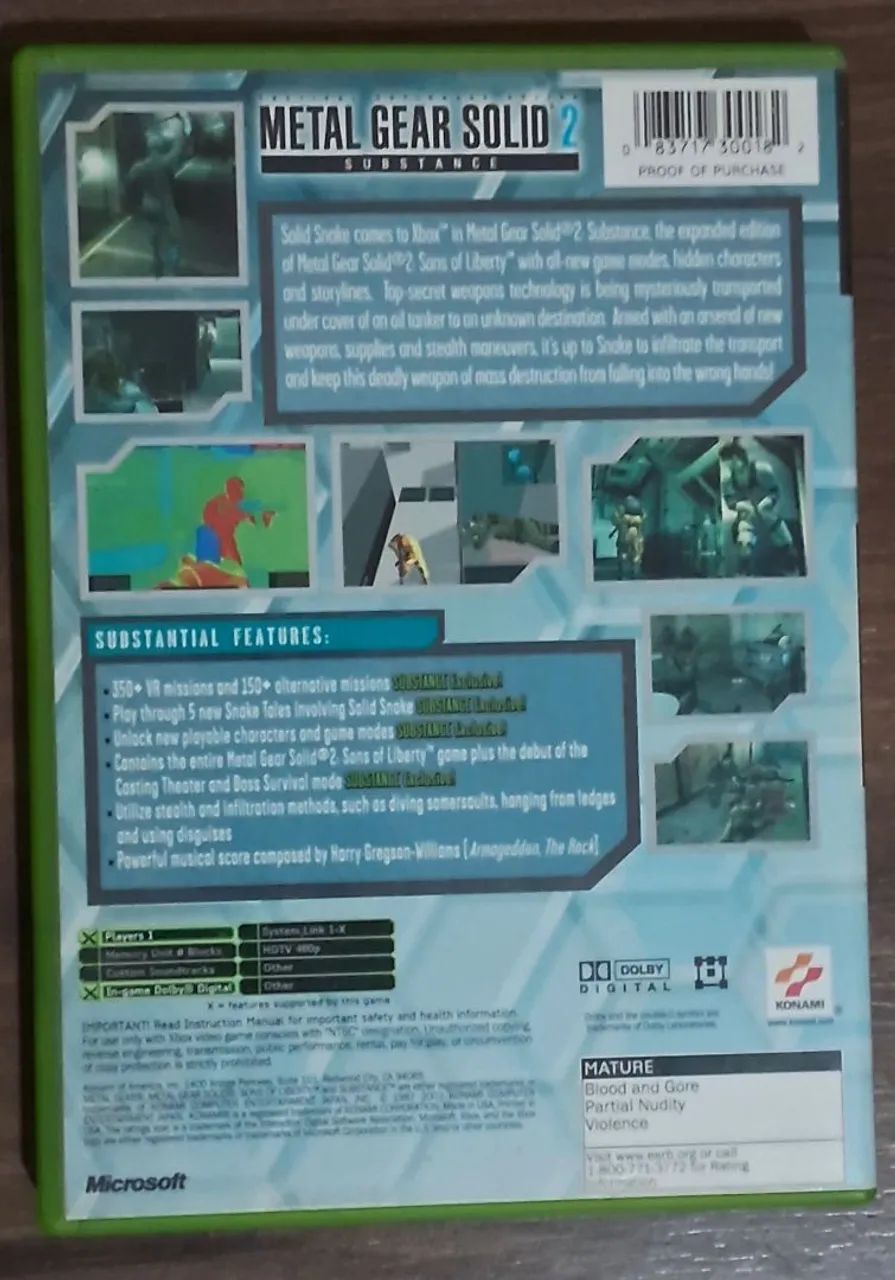 Metal Gear Solid 2: Substance - Xbox - Foto 2