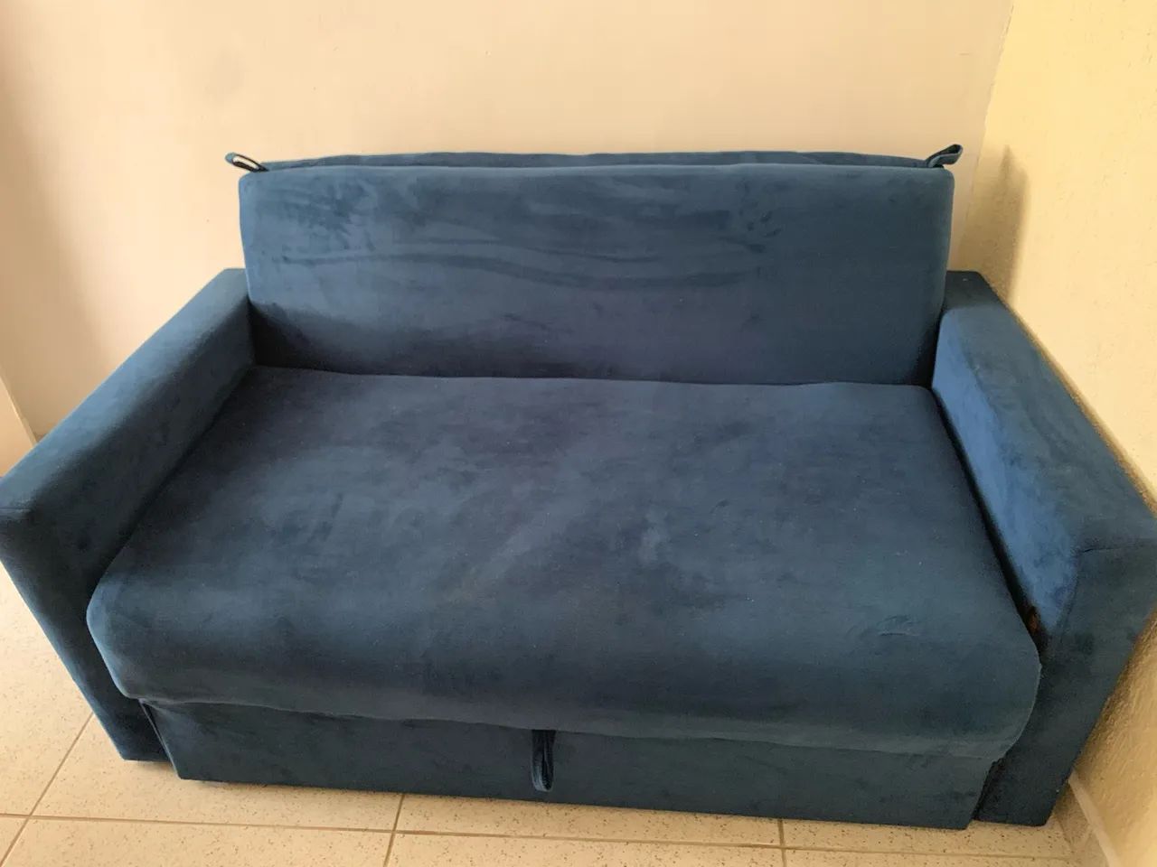 Sofá Cama azul Novo  - Foto 2