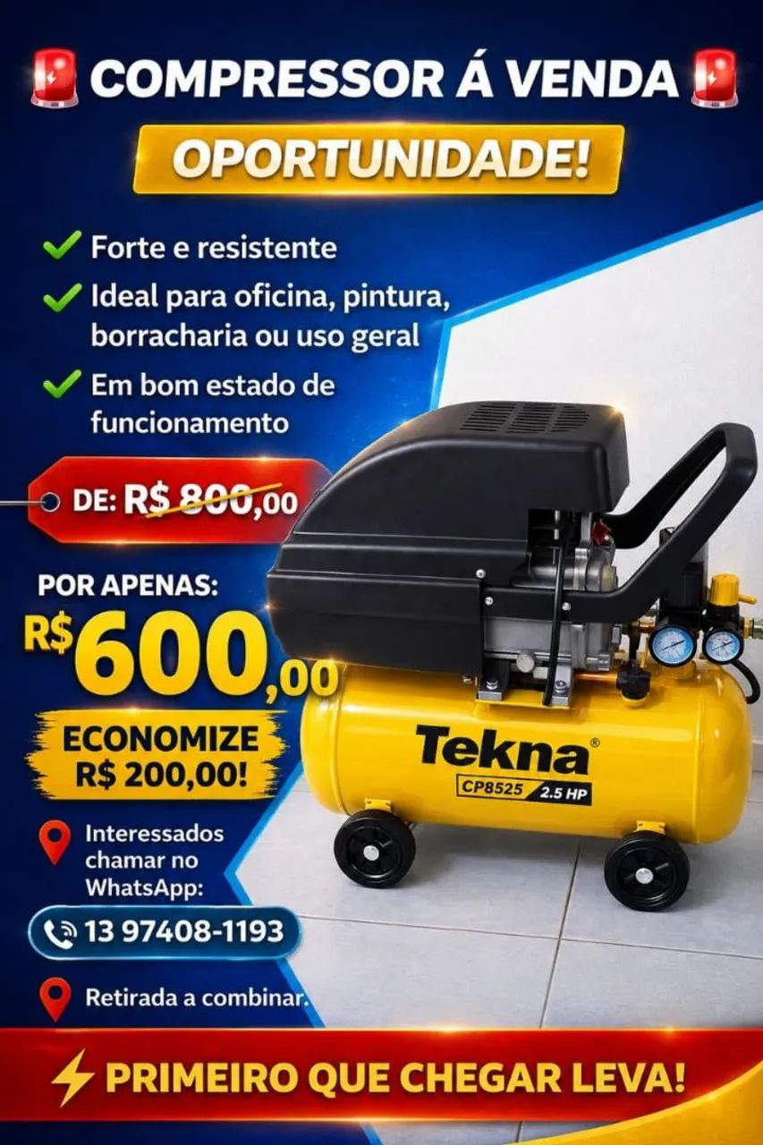 Compressor teka 2,5hp