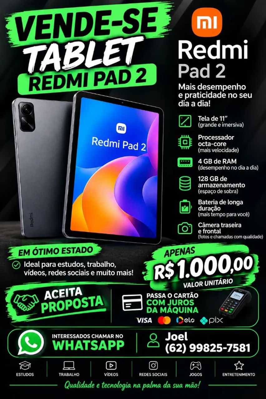 Tablet redmi pede 2