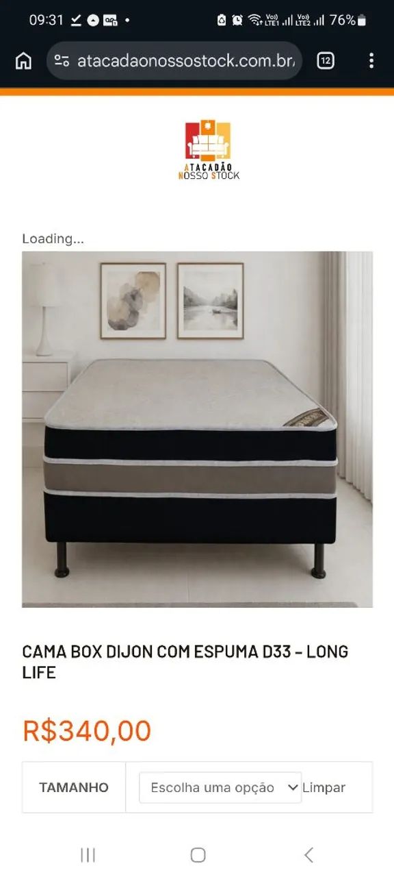 CAMA CASAL D33 PROMOÇÃO - Foto 2