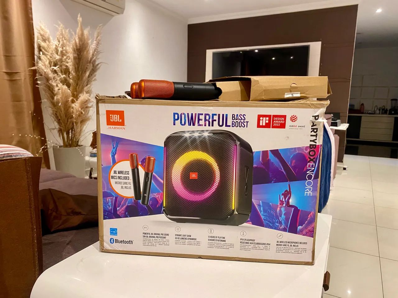2 Microfones JBL Encore boombox Party box wireless - Foto 3