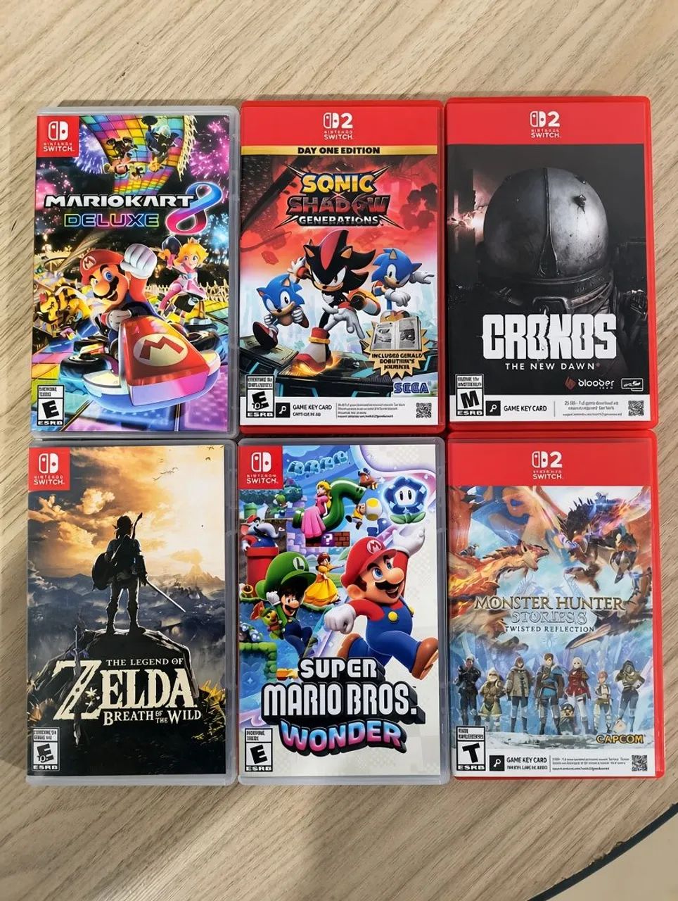 Jogos switch 1 e 2 