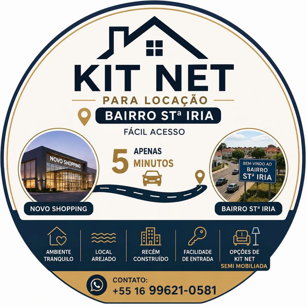 Alugo kit Net semi mobiliada 