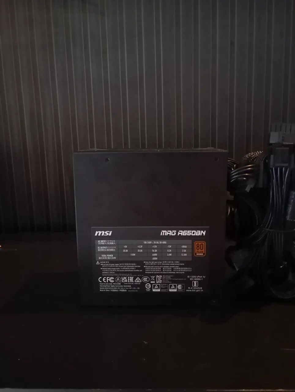 Fonte 650w MSI Mag A650BN - Foto 3