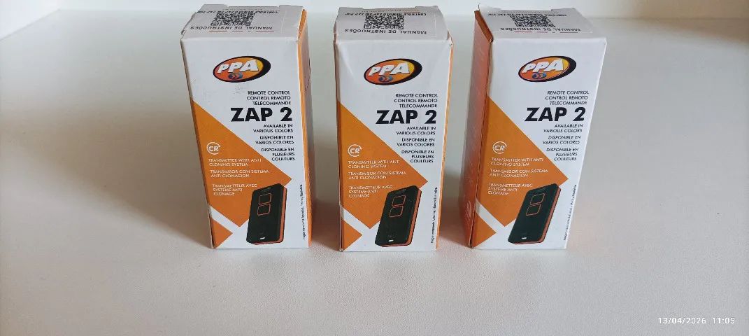 Kit 3 Controles Remoto Ppa Zap Portão Alarme Cerca Elétrica 433mhz Cor Preto/preto - Foto 2