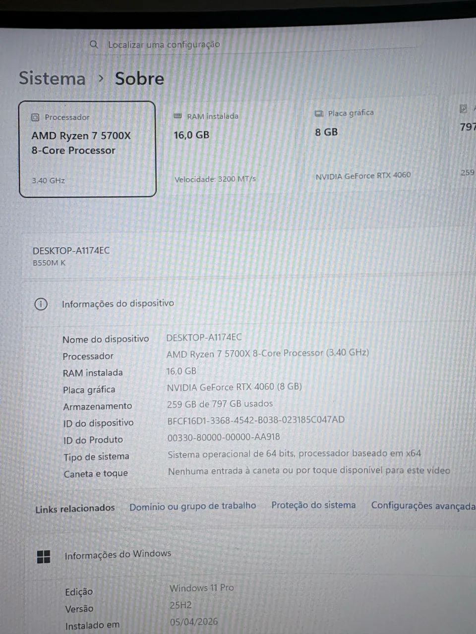 Processador ryzen 7 5700x  - Foto 5