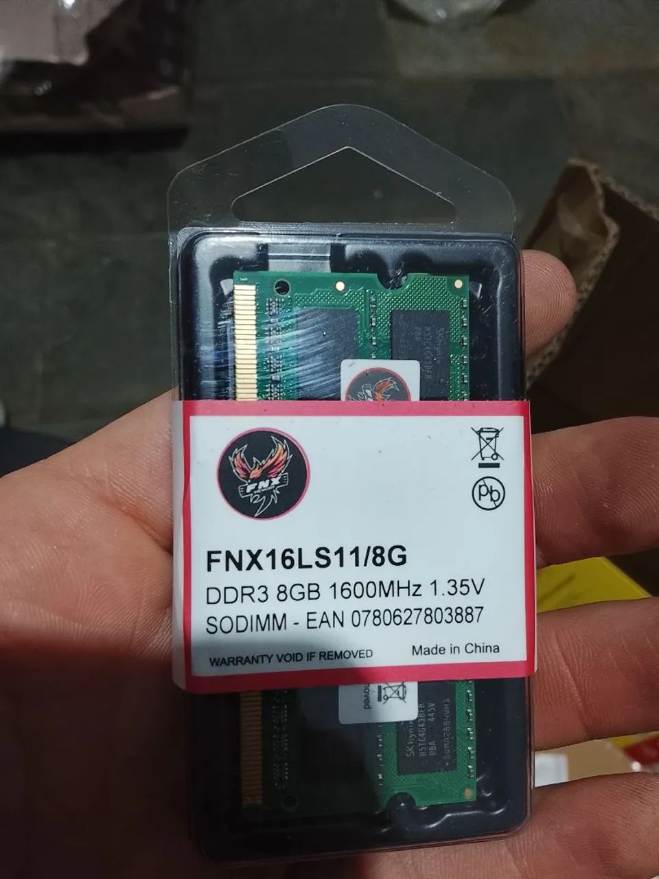 Memória 8 gb ddr3 notebook 1600mhz 