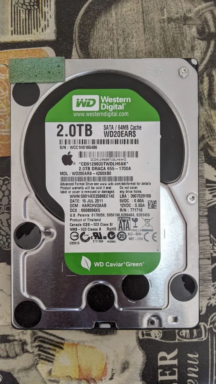 HD Western Digital Green 2TB