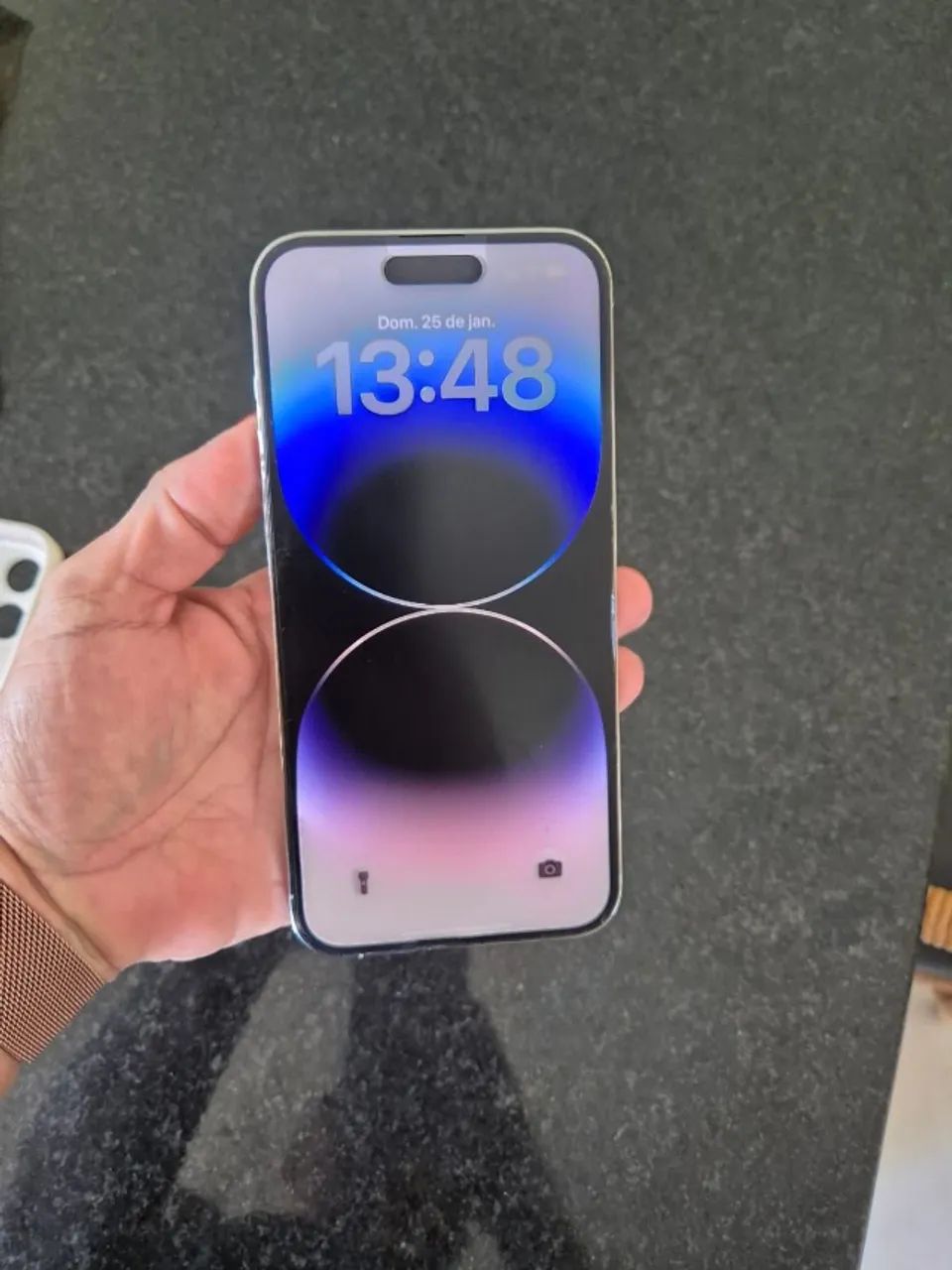 iPhone 14 Pro Max silver 256gb - impecável - Celulares e