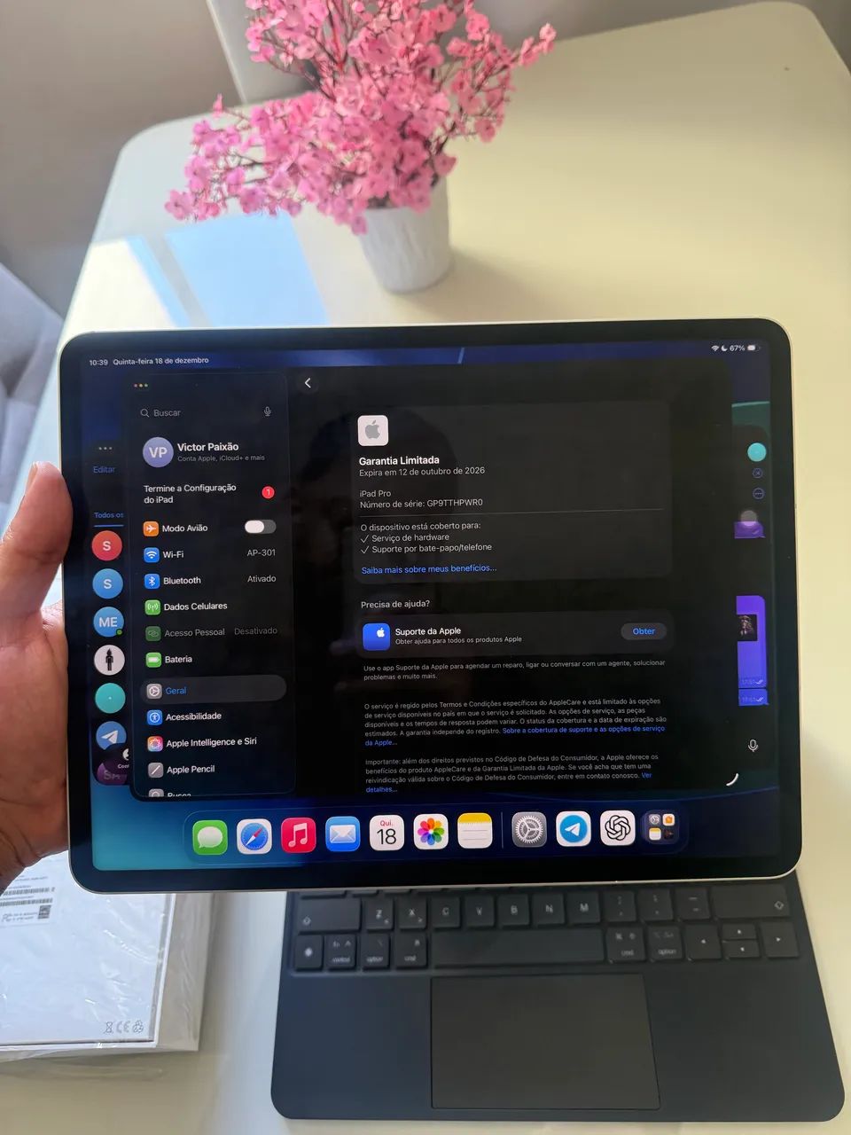 iPad Pro M1 12,9 Wi-Fi + celular | Apple Pencil 2 + Magic Keyboard  - Foto 2