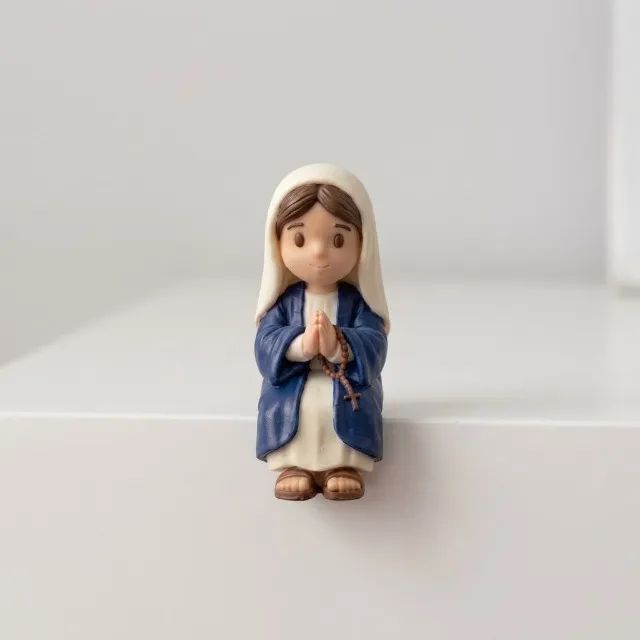 Kit Miniaturas Sentadas - Jesus, Maria e José - Foto 3