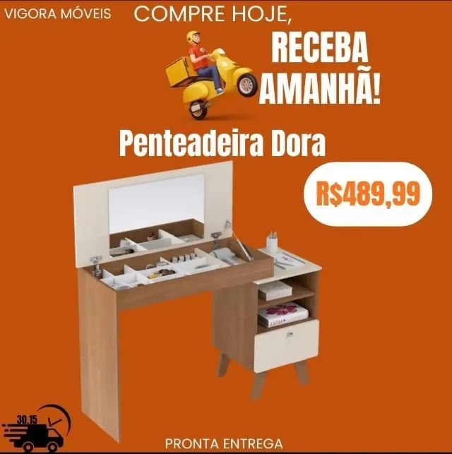 Penteadeira Dora (Pague na entrega)