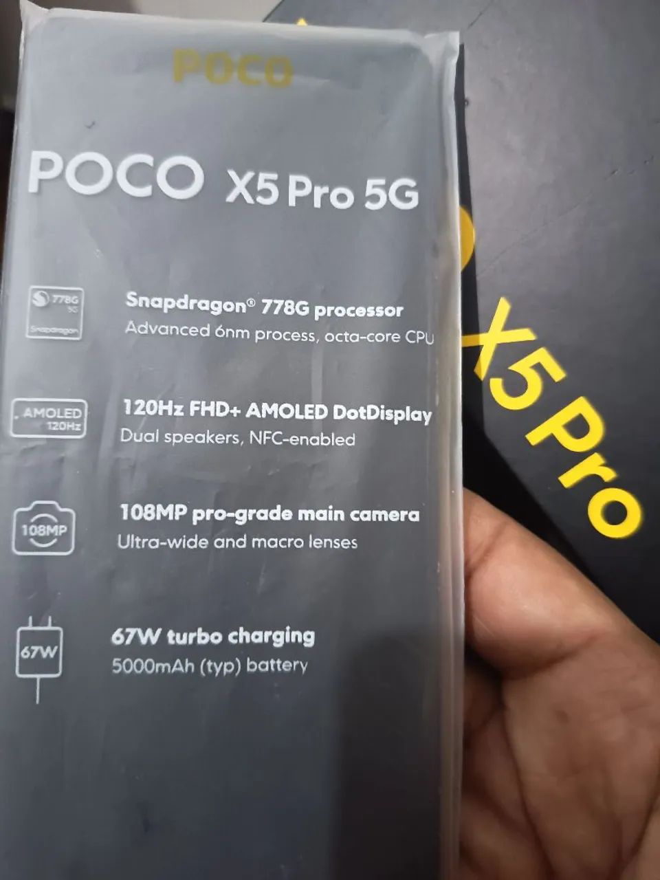 POCO X5 PRO 5G 256 GIGAS E 8 RAM 