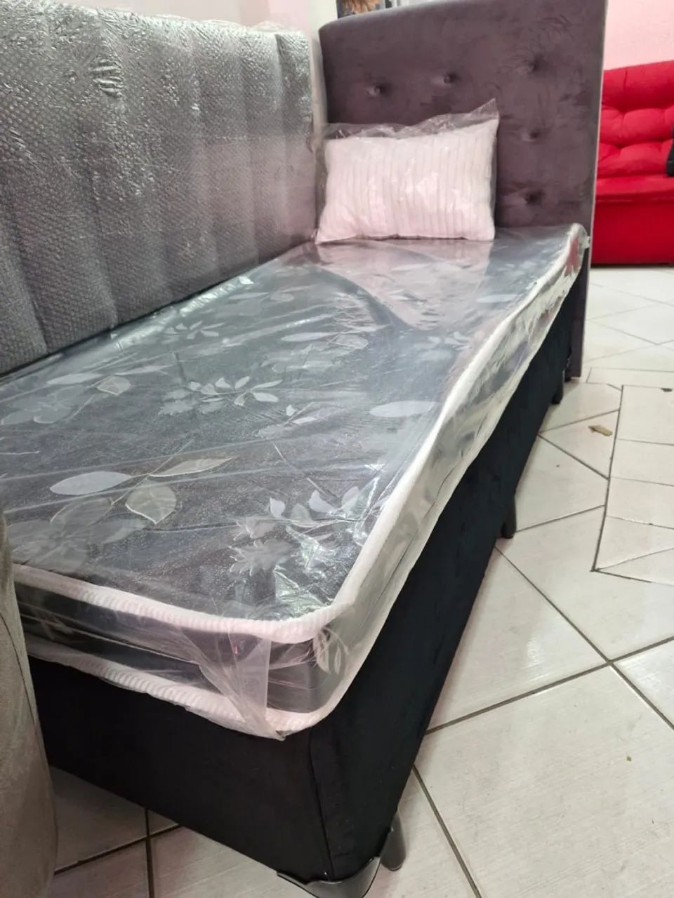 Cama solteiro completa 