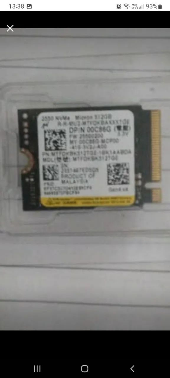 Ssd. NVME 512gb 