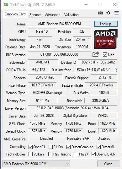 Placa de video RX5600 OEM - Foto 4