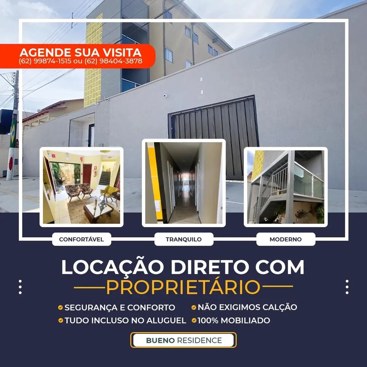 Flat para aluguel  com 1 quarto em Setor Sol Nascente - Goiânia - GO