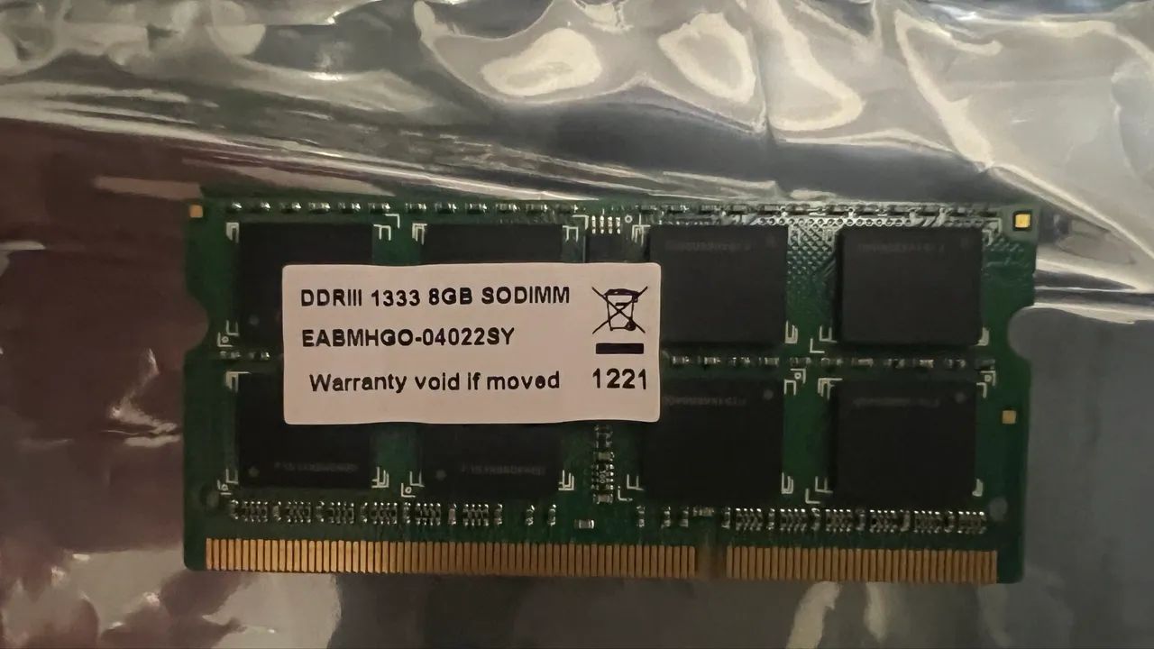 Memória DDR3 para notebook