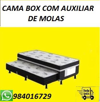 Oferta Imperdivel Cama Box Com Auxiliar de Molas Nova Apenas 689,00
