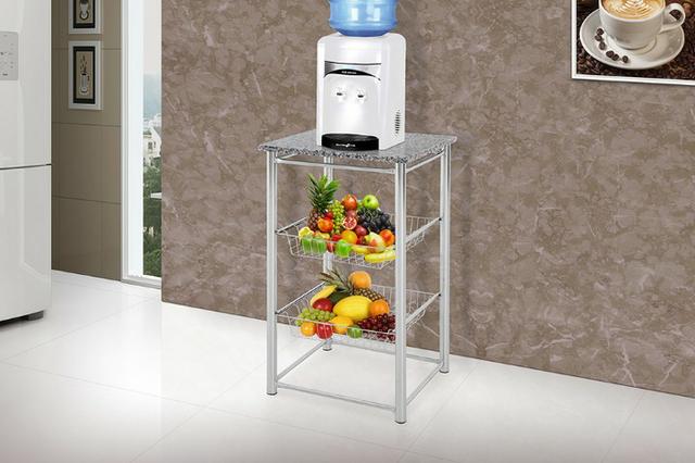 Fruteira para microondas cromada