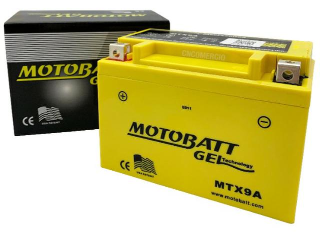 Bateria Gel Motobatt Mtx9a Ytx9-bs Cb500 Vt600 Cb600 Cbr900 XT 600 - Foto 4