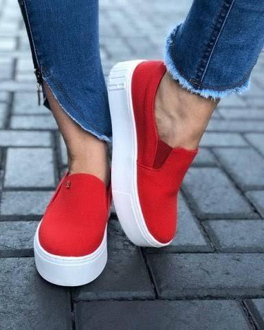 slip on vermelho santa lolla