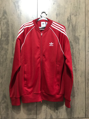 jaqueta adidas originals vermelha