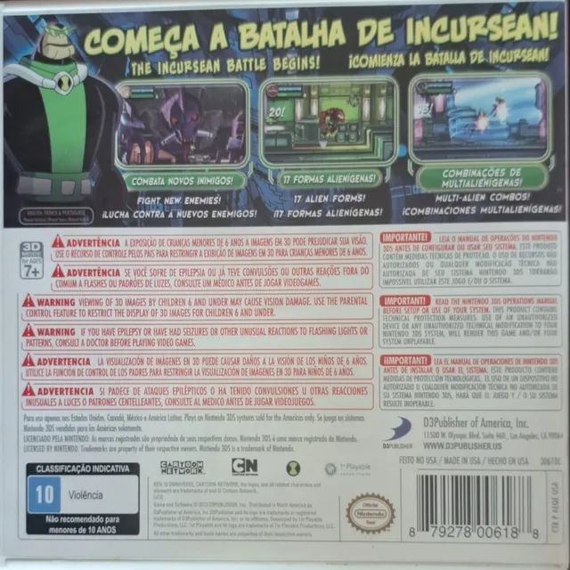 Jogo Ben 10 Omniverse 2 3ds Nintendo 3ds