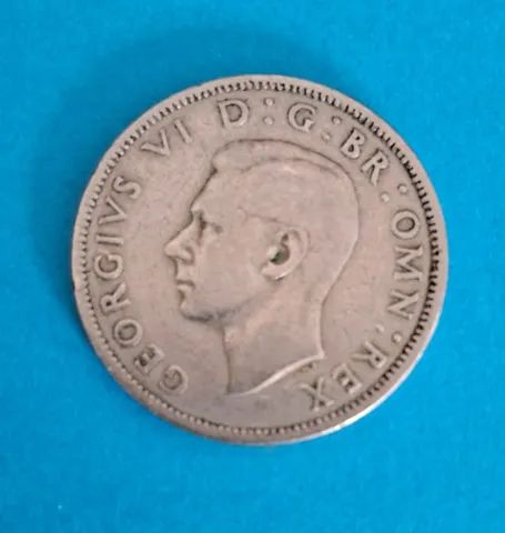 Moeda 2 Shilling 1948 - Reino Unido Inglaterra - Foto 2