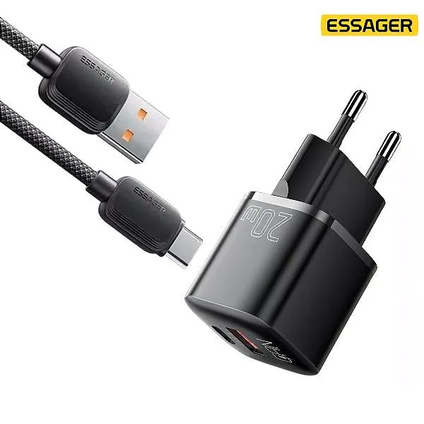 Carregador Rápido 20W Tipo C - Essager - Foto 2