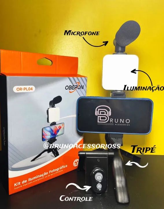 Kit Vlogging 4 em 1 para Gravação  - Foto 3