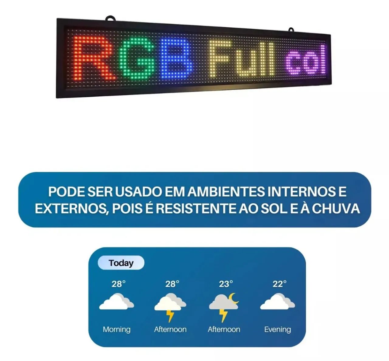 Painel 100x20 wi-fi RGB (Honestidade e Qualidade Distribuidora JK Eletrônicos) - Foto 3