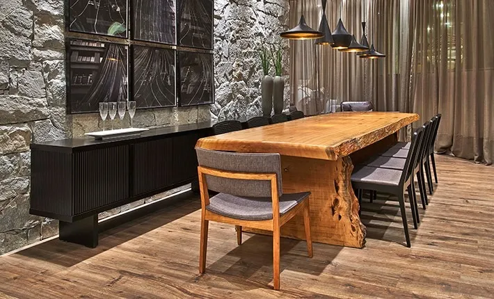 mesa, luxo, rustica