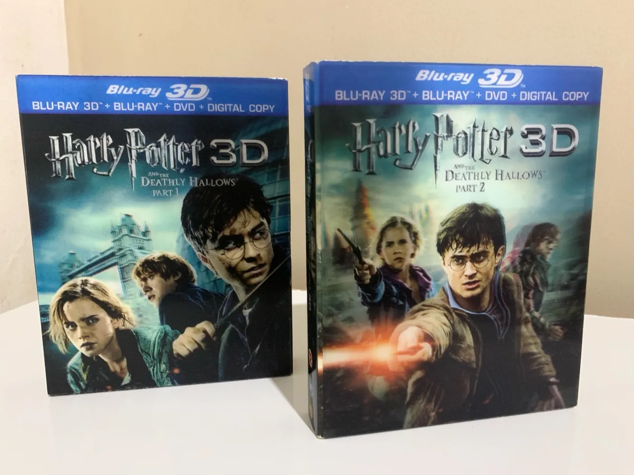 Combo Blu-Ray 3D Harry Potter e as Relíquias da Morte - Parte 1 e 2 - 8 Discos